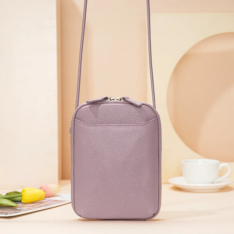 sac bandoulière violet compact