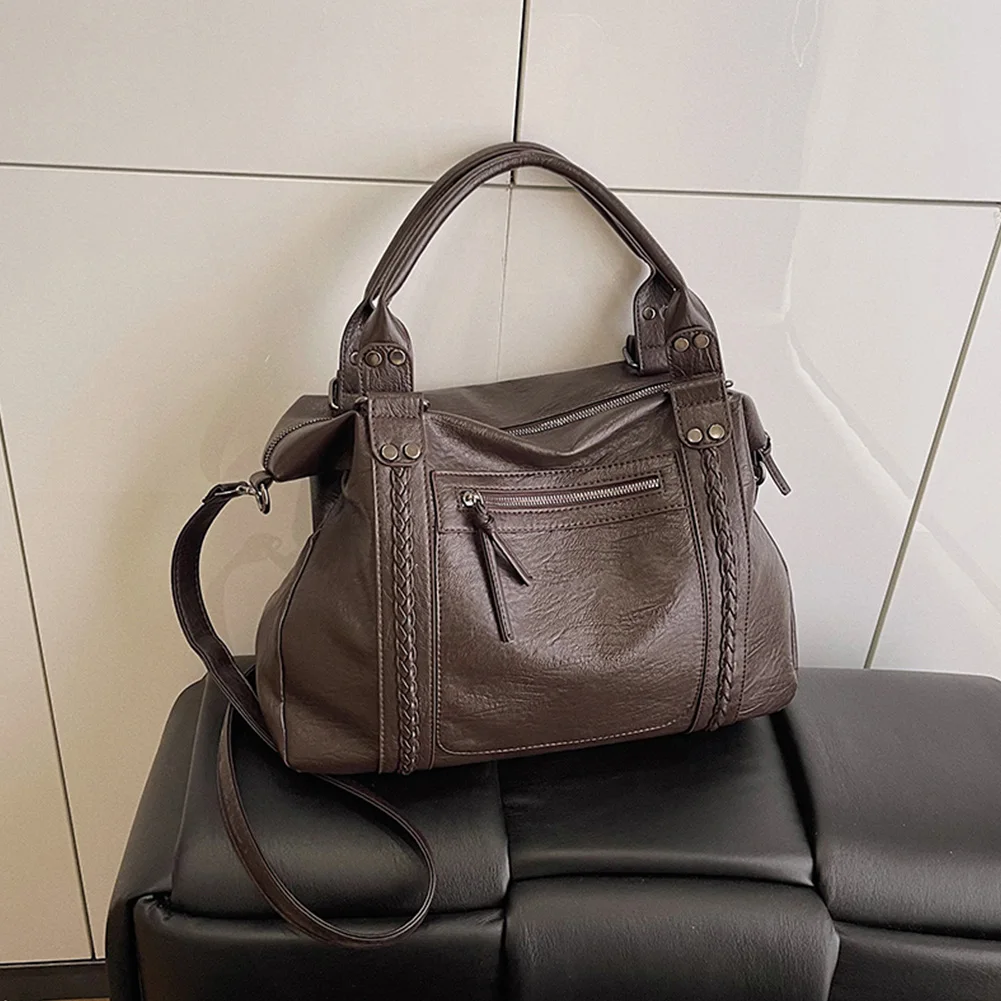 sac à main cuir marron fonctionnel