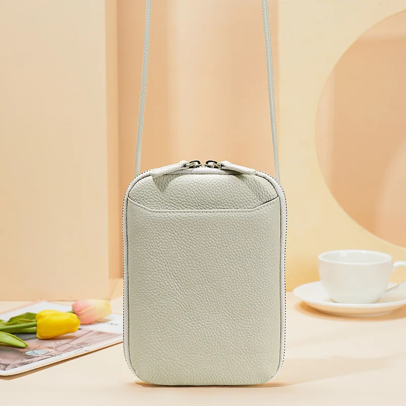 sac bandoulière blanc en cuir