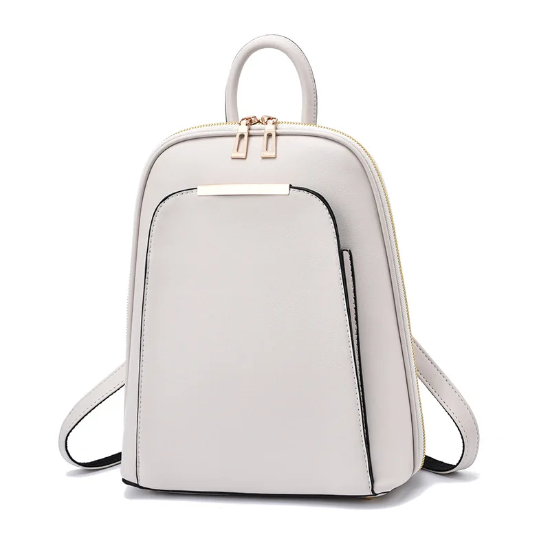 sac à dos cuir blanc élégant